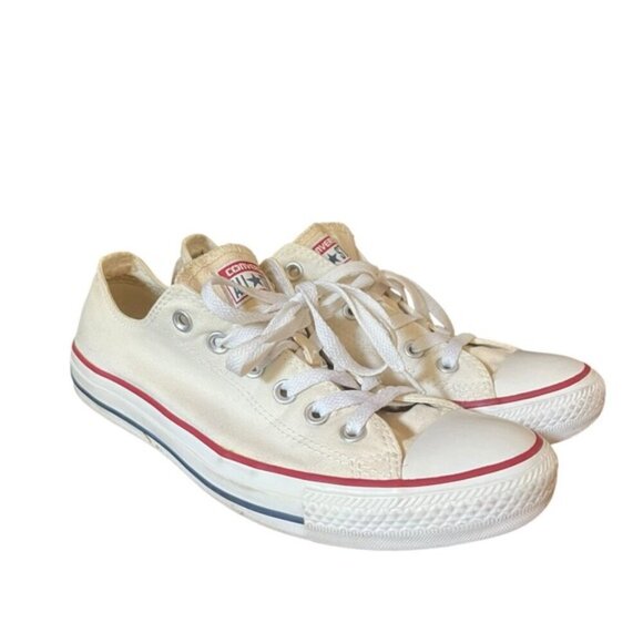 Converse Chuck Taylor All Star Low Top White Sneakers Women’s 10 / Men’s 8 - Picture 9 of 15